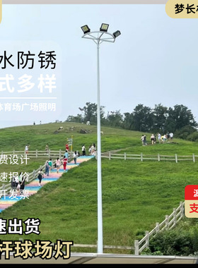 3头球场灯10米12米街区小区停车场泛光高杆灯景区公园道路照明灯