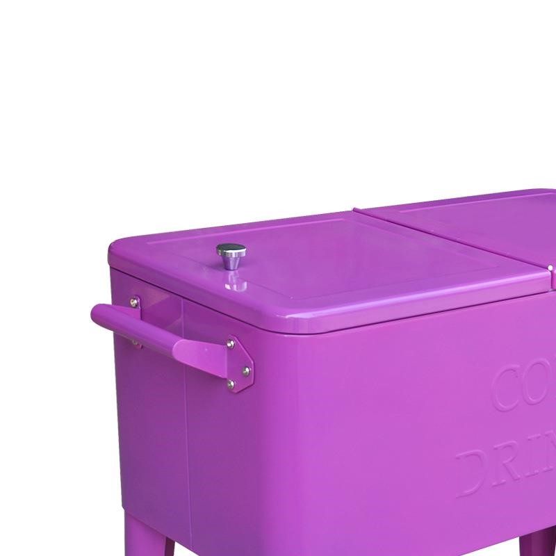 厂家供应保温箱酒水食品冷藏保温箱 80QT 保温箱 推车款