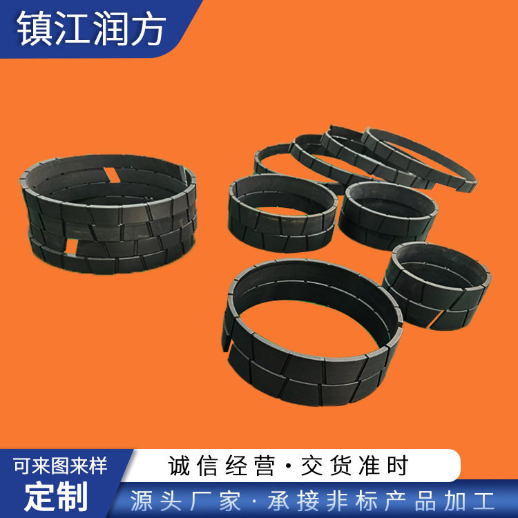 碳纤维耐磨聚四氟黑色活塞环密封环配件压缩机空压机
