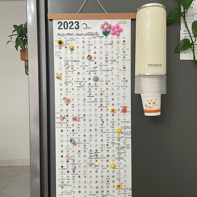 挂历2024年历新款diy手作创意摆件自律打卡计划表备忘录记录日历