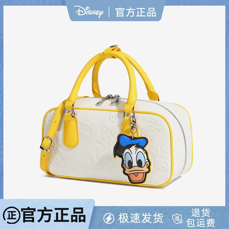 Disney迪士尼2026春夏联名新款手提波士顿包卡通可爱通勤斜挎女包