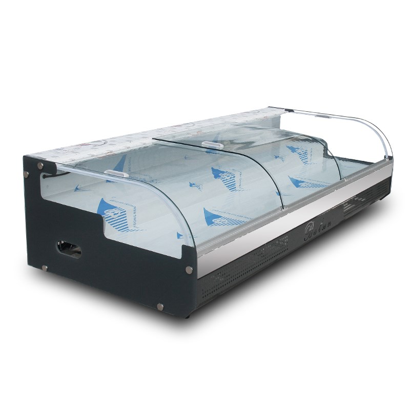 三轮车移动冰柜摆摊铁板烧烤冰箱熟食炸串冰粉台式冷藏保鲜展示柜