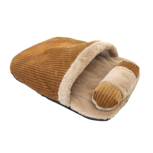 宠物睡袋加绒保暖猫被子狗狗被窝小猫钻洞窝可拆枕头冬季半封闭窝