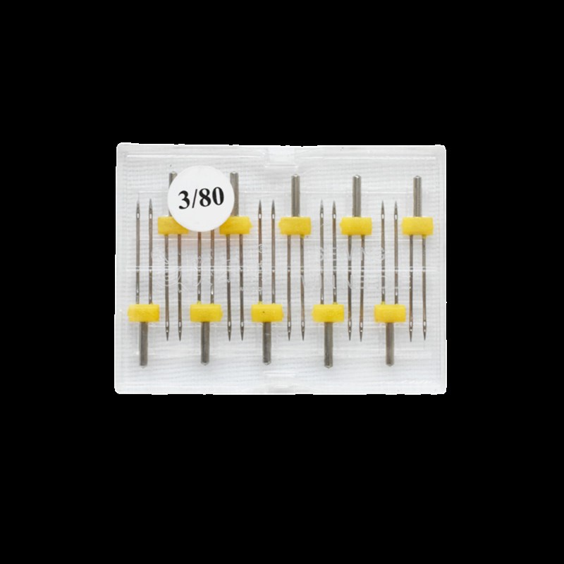 家用缝纫机双针9号11号12号14号筷乐鸭双针2/3/4MM多型号双针盒装