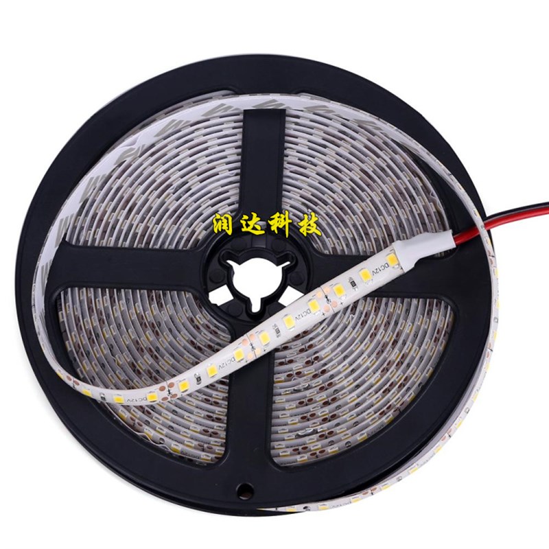 led灯带12V2835滴胶防水120灯每米超高亮窄板软灯条宽8mm灯带
