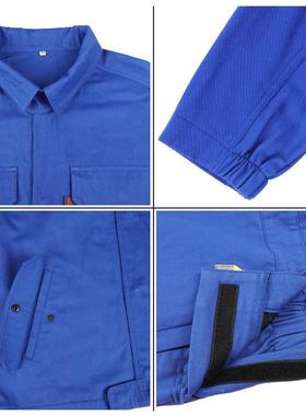 新款蓝色ZNM带劳防静电分体无尘防护服套装弧电作业绝保缘防电服