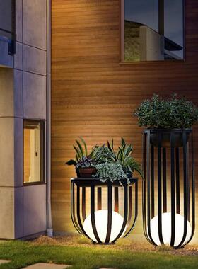 意灯外SOB庭户院外景观灯花园别墅创盆栽灯室落地灯露台花架灯太