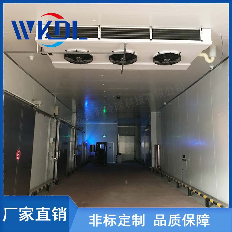 维克德利冷库吊顶式双出风冷风机翅片式换热器低噪音冷风机