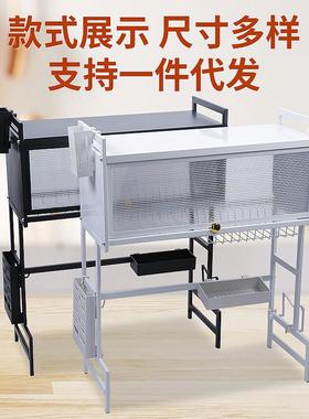 厨房置槽物架台面碗碟水池碗水柜尘带防柜UKX门碗盘收纳沥水架防