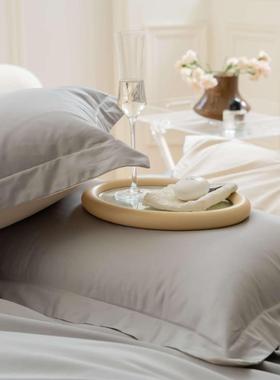 101960长绒棉简支约纯一色枕套全棉对装单人纯酒店家用双人棉枕头