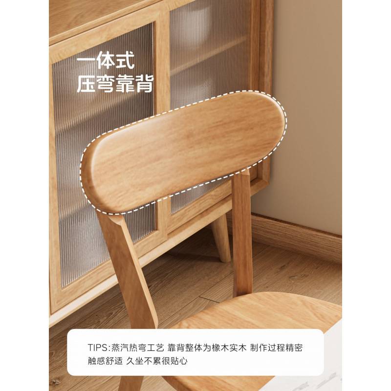 实木椅子餐椅家用餐桌椅商用简约靠背椅木头复古意式餐厅凳子