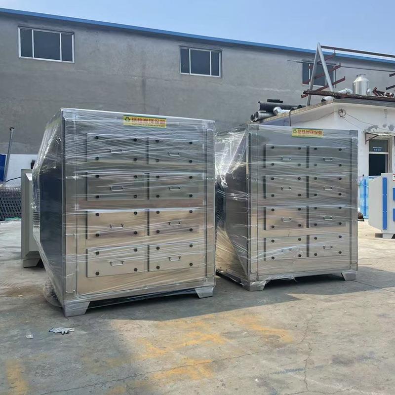 性炭吸附化箱装净废气除臭除味干式活过滤箱上下卸活DEP性炭吸附