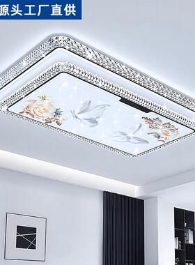 客厅灯年新RNG款奢雕轻花晶灯具大水灯客厅顶卧室LED吸灯