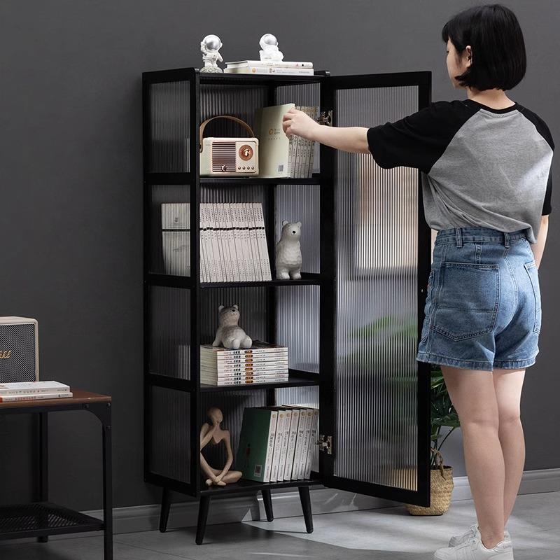 6R书柜子书架用矮简柜儿童防尘2014DGNZ玻璃门实木落地置物架家储