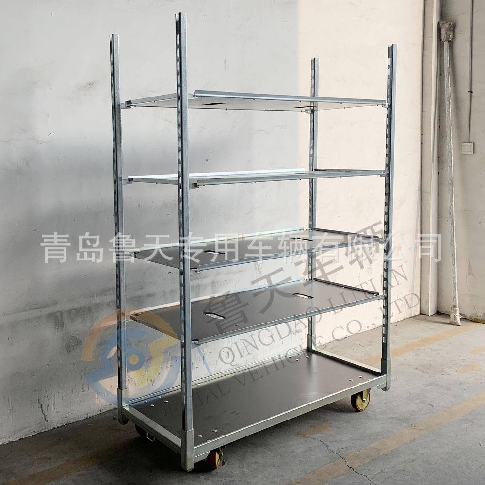 多层花卉周鲜花物流搬转运车车LXH带轮带刹车热镀锌