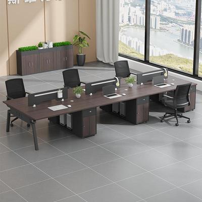 财务办公桌简约现职办公桌椅组双人6员人合工位DOA办公桌子办代公