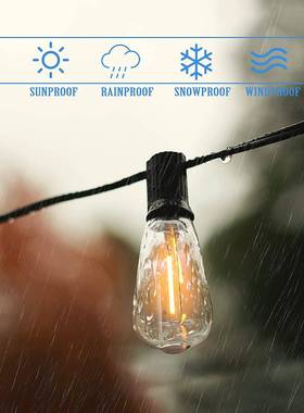 爆款E12ST庭38太阳婚能球泡灯E12ST38串户外院防节日庆水派对氛围