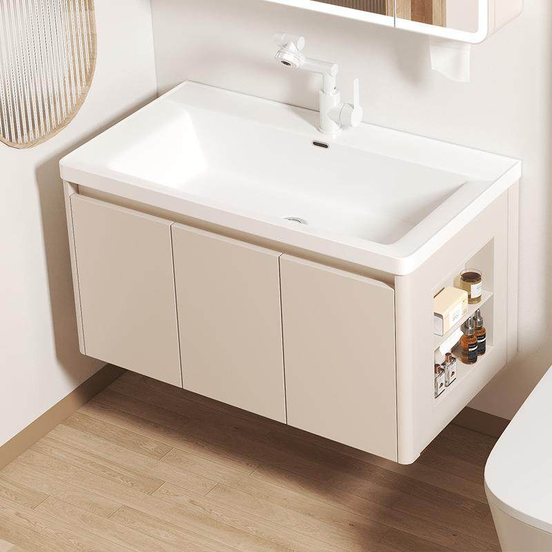 蜂窝铝11268浴藏室柜加深陶瓷一边体盆带侧组合隐式柜风水镜洗手,家装主材,浴室柜,淘宝优惠券,粉丝福利购,淘宝优惠卷