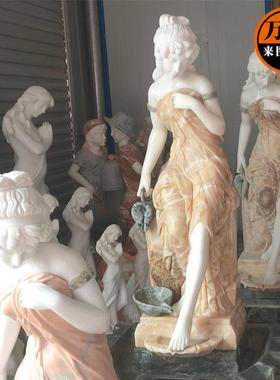石西方人雕物小天使31801维纳斯季女神雕四塑白玉大汉理石欧式园