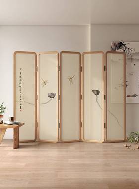 新中屏风折叠移动客实木家用卧式室茶办公室KXB简约厅现代进门遮