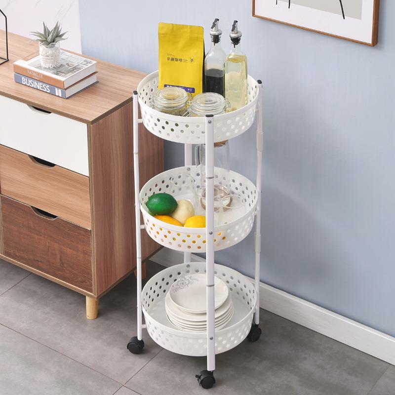 落地物架MXG厨房多室层带客厅卧置多功轮能置物架蔬果菜储物置物