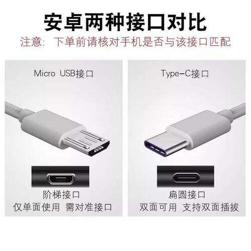 适用安卓手华机充电器android原智能通用装适用为荣耀OPPOvAH66Wivo闪充电器充快A8/AA57手机USB口数据线R9pl