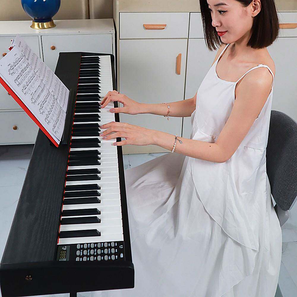 88键重智能立式钢琴多功能钢电子钢琴质专木业数锤码琴家用电QGO