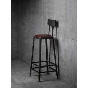 酒吧简约椅子高脚靠背脚凳787高高脚吧椅子艺凳桌椅家用椅铁现代
