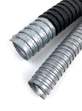 塑金包属软管16*50m燃镀锌铁pvc塑料加厚塑蛇皮穿阻线软包管波纹