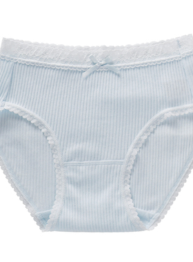 内裤女纯棉裆日系可爱小清新100甜美少女抗菌棉质面料柔软中腰