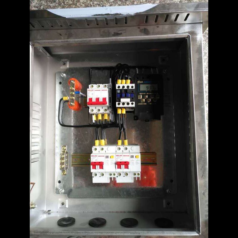 路灯时控箱照明箱电表箱室外防雨落地柜转换开关V柜电控箱配电箱