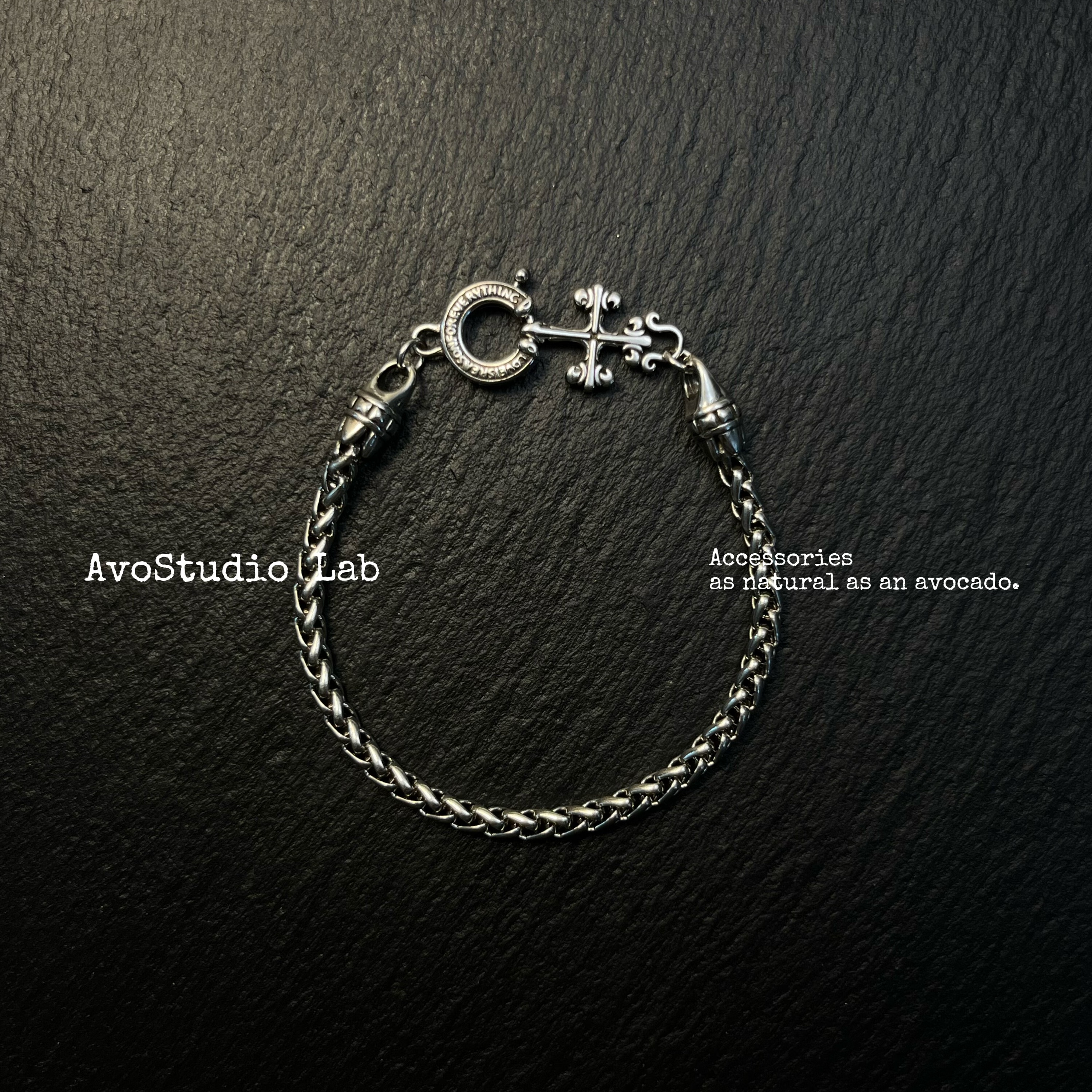 AvoStudio 原创复古十字架设计感简约男女小众设计高级感手链