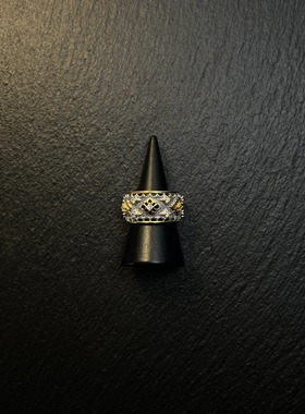 AvoStudio 复古戒指-010 Mandala 日轮曼陀戒女生复古可调节戒指