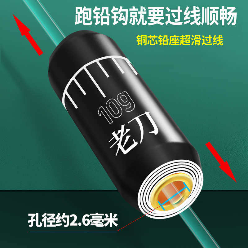 老刀大物跑铅子线双钩绑好成品钓鱼钩鲟鱼青鱼巨物对钩大草鱼钓钩