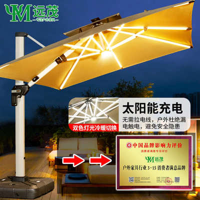 远茂户外遮阳伞庭院伞别墅露天花园大太阳伞棚商用摆摊室外罗马伞
