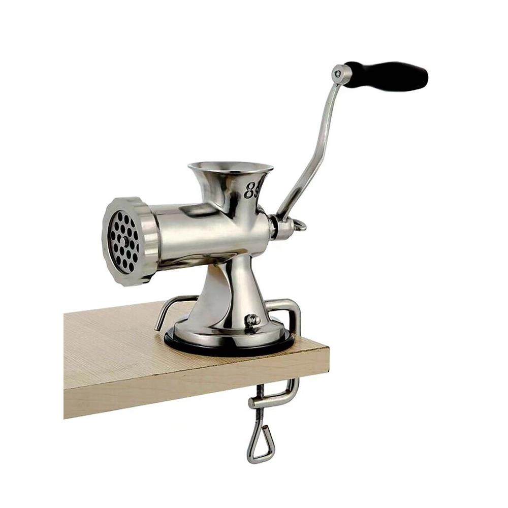 晶帆304手动绞肉机家用不锈钢手摇搅碎肉绞馅机香肠灌肠机一体机