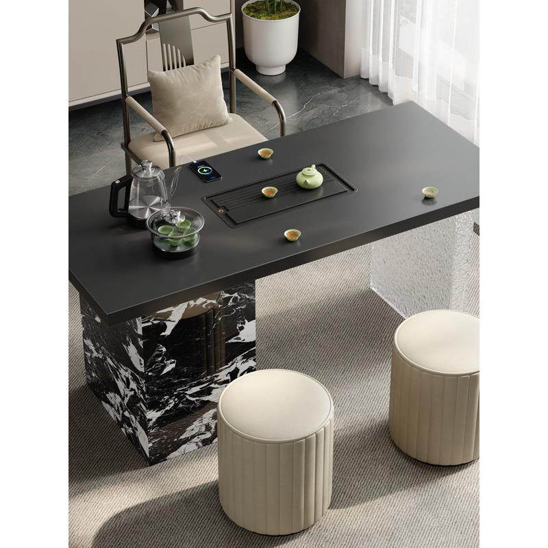 意式茶桌家用小茶台轻奢极简客厅小型高级感泡茶桌岩板阳台茶桌椅,住宅家具,家用茶台/茶桌,淘宝优惠券,粉丝福利购,淘宝优惠卷