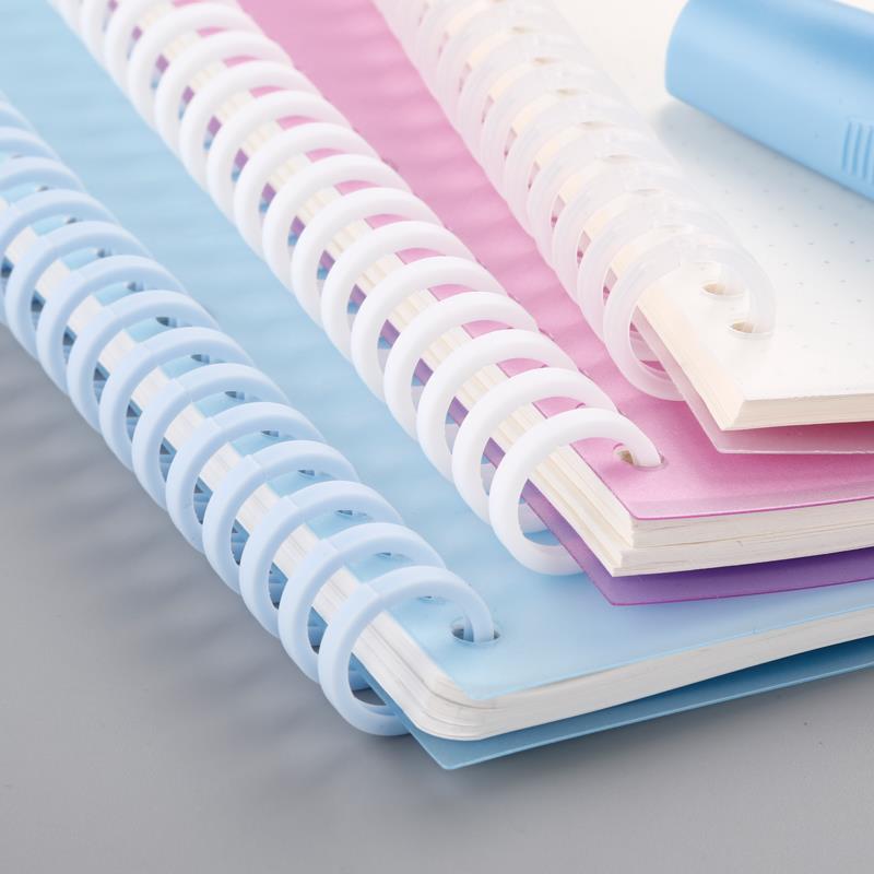 优质9根彩色活页胶圈装订线圈30孔内芯A4文件资料B5纸26孔学生笔