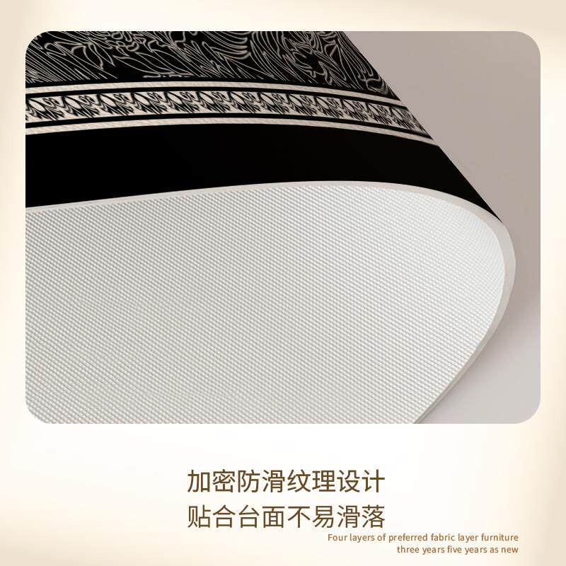 钢琴垫罩法式复古皮革桌垫琴顶防尘防水免洗高级感桌布台面保护垫