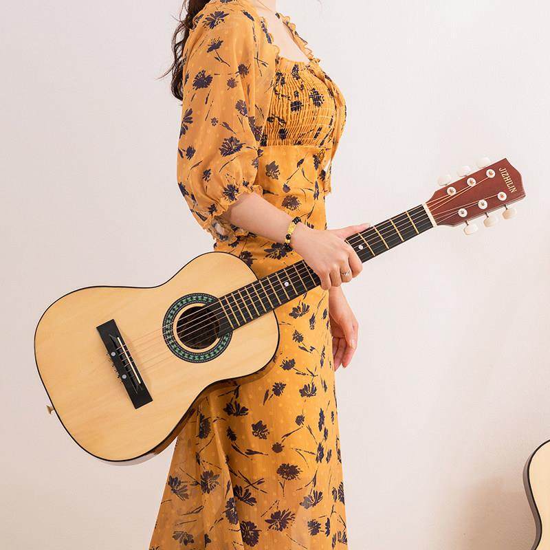 30寸儿童学生初学民谣木吉他36寸新手练习琴复古圆角乐器送全套配,乐器/吉他/钢琴/配件,吉他-民谣吉他,淘宝优惠券,粉丝福利购,淘宝优惠卷