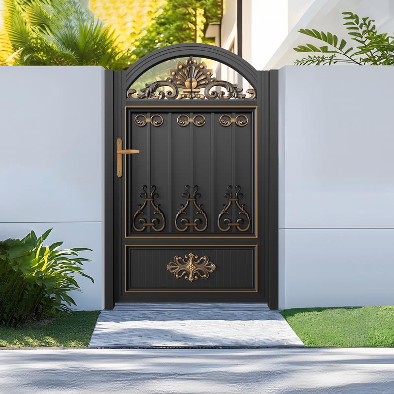 铝合金庭院大门别墅花园入户门户外铝艺高端小院子门欧式单开大门