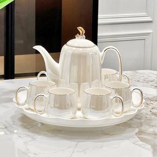 2024新款 茶具套装 轻奢高档陶瓷水杯茶壶茶杯家用客厅待客结婚礼品