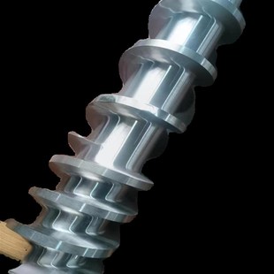 定制304不锈钢螺杆料筒送料螺杆挤出机注塑机计量喂料搅拌螺旋杆