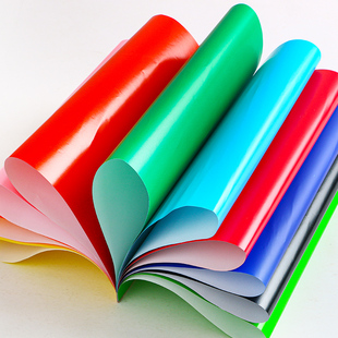 红色蜡光纸窗花纸剪纸彩色A4油光纸A3折纸儿童剪纸手工幼儿园8k4k