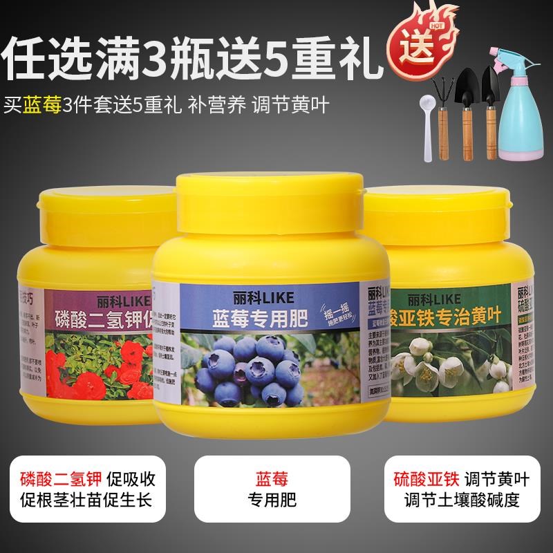 蓝莓专用肥家庭园艺肥料蓝莓肥料植物肥料通用蓝莓树肥料盆栽肥料
