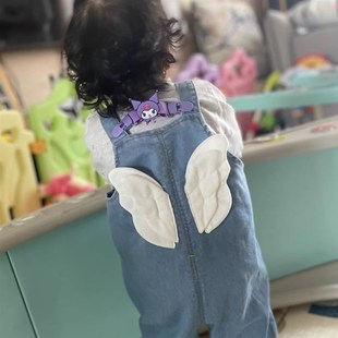 背带裤 防掉肩神器儿童肩背带防掉夹子卡通宝宝吊带防滑肩带固定夹