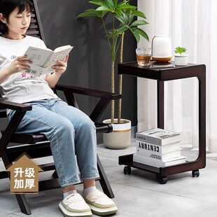 移动边几小茶桌子茶几沙发旁方几床头侧边柜网红简易家用迷你角几