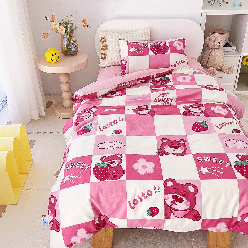 纯棉幼儿园被子三件套全棉被褥六件套宝宝午睡入园婴儿童床上用品