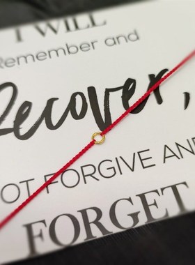 24  K实心圈红绳手绳手链脚绳脚链情侣简约