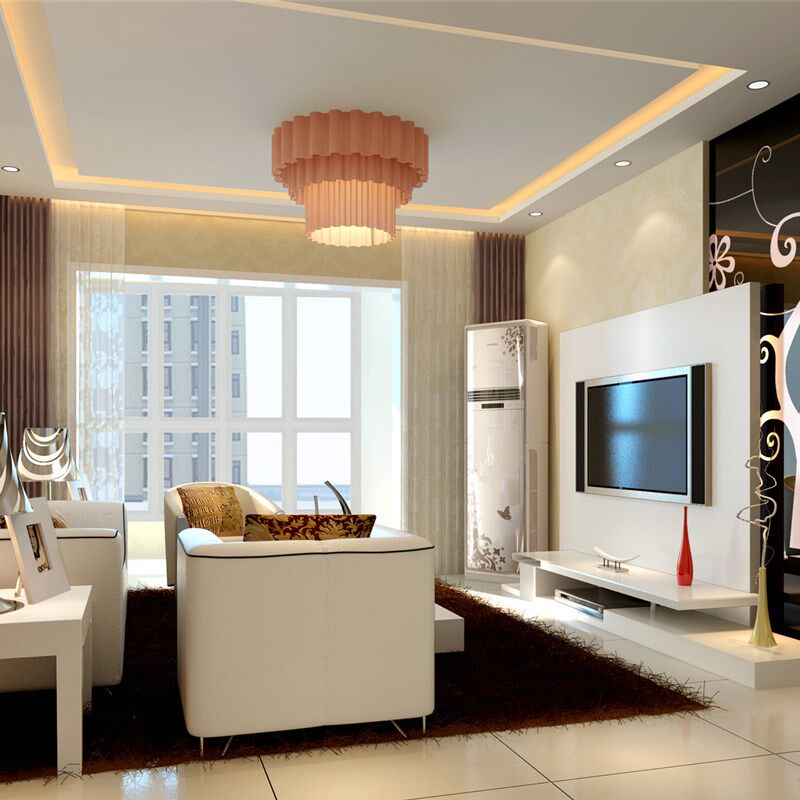 可来图定制武汉艺术玻璃r烤漆电视背景墙桌面黑底白树简约风送钢